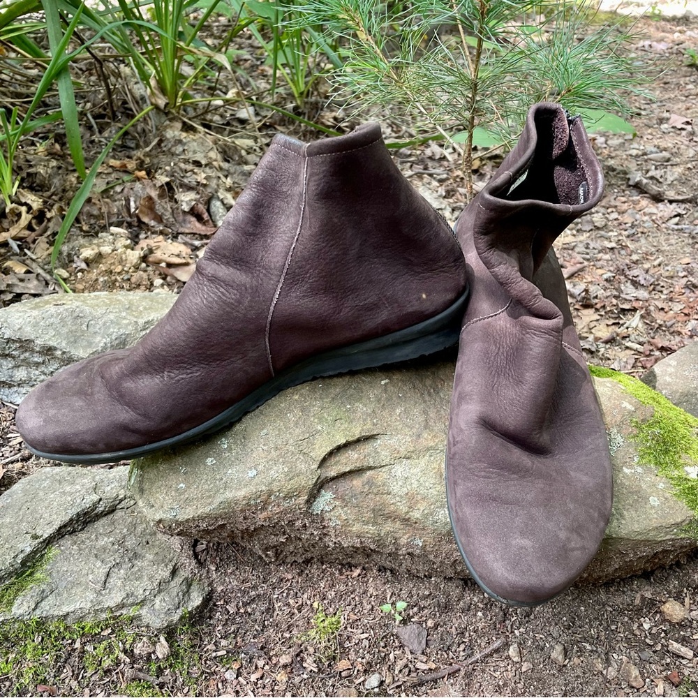 Arche Nubuck Leather Brown Truffle Baryky Boots - Picture 3 of 14